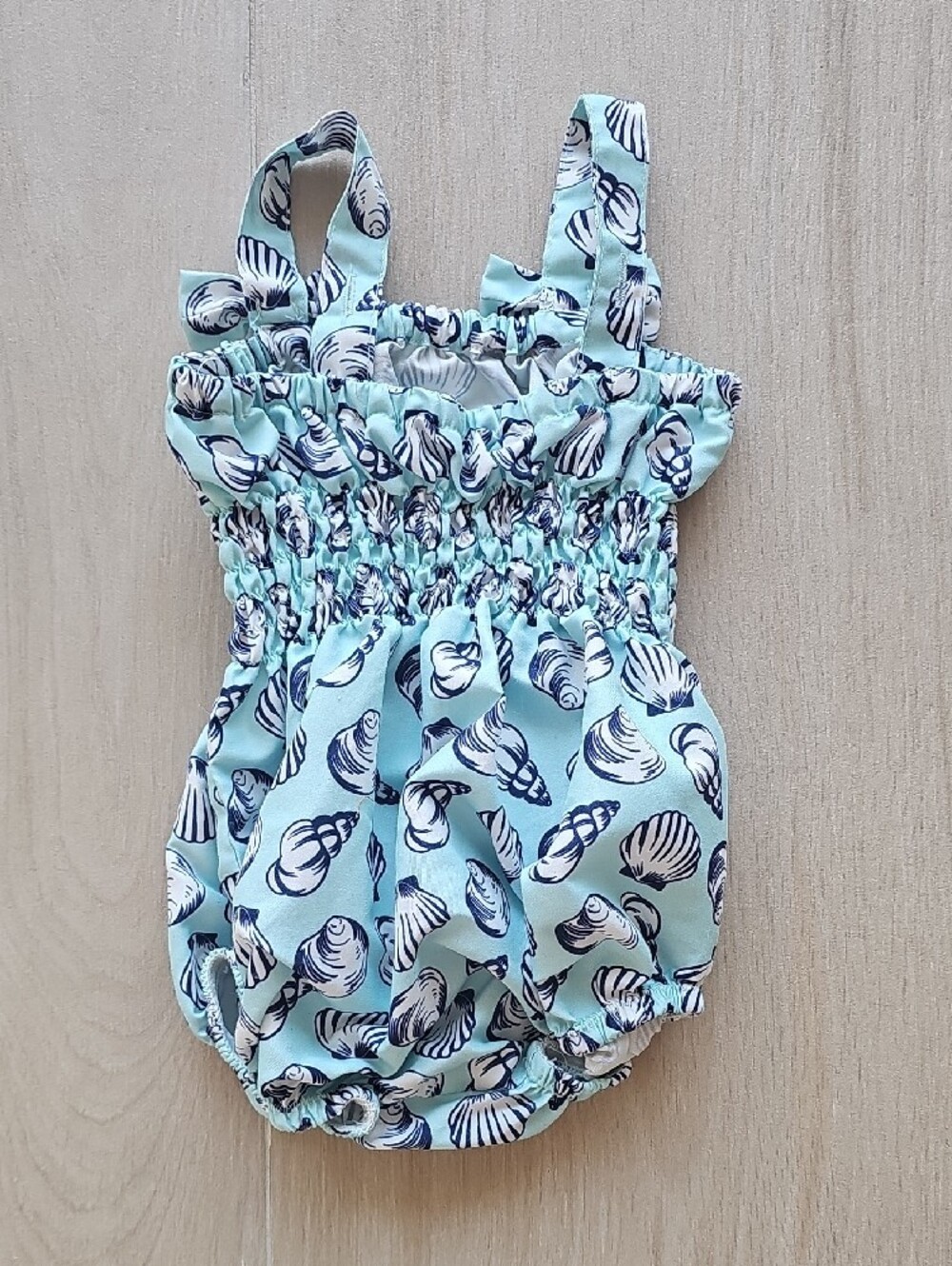 Rachel Riley Mint Shell-Print One-Piece Swimsuit - Picture 2 of 5